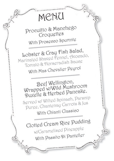 My Chef Menu