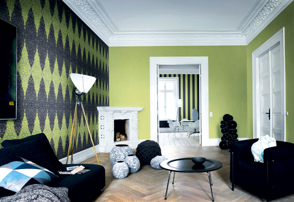 Bold patterns and tripes in Rasch's Vanity Fair 2013 collection